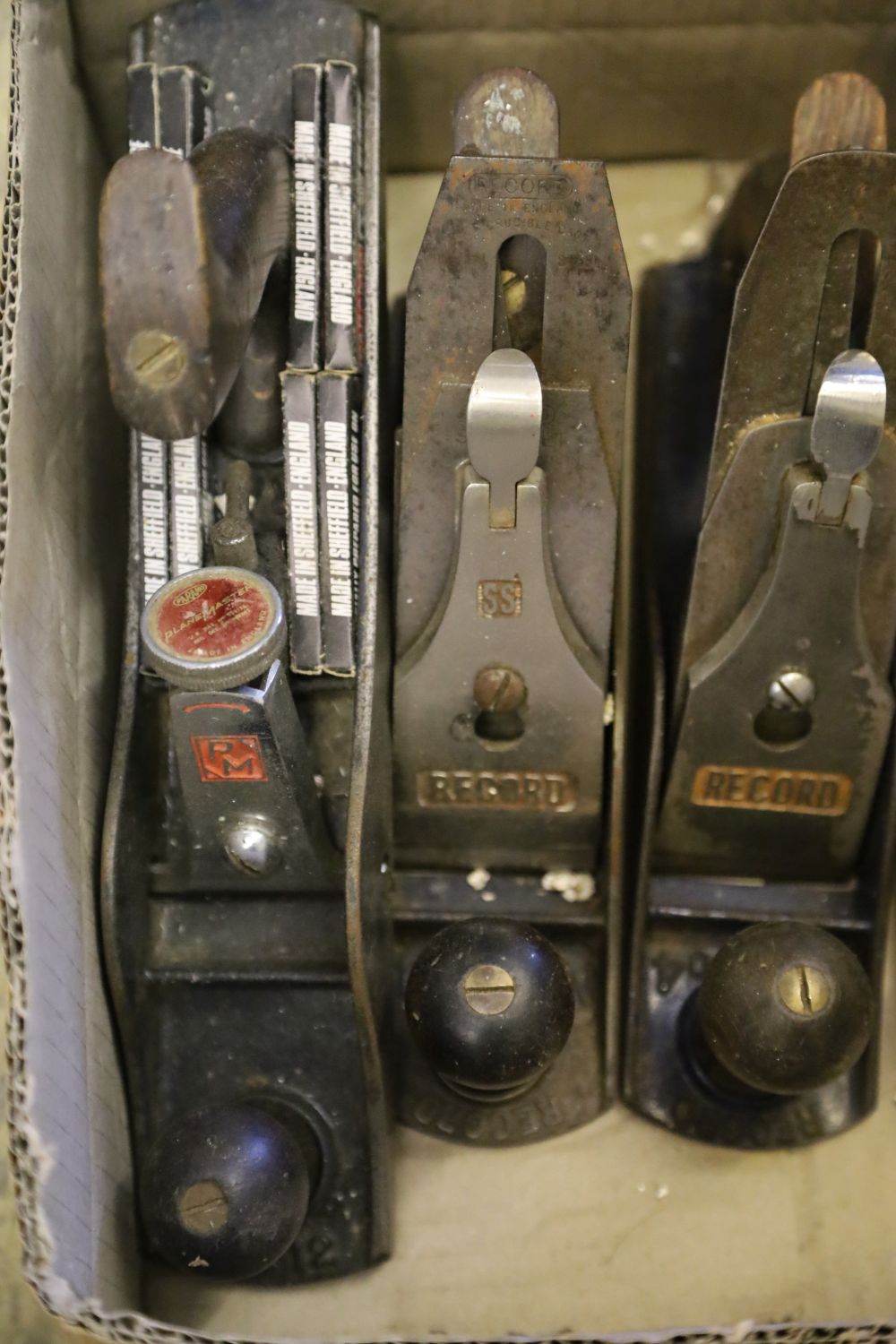 Seven Record and Stanley planes and one other: